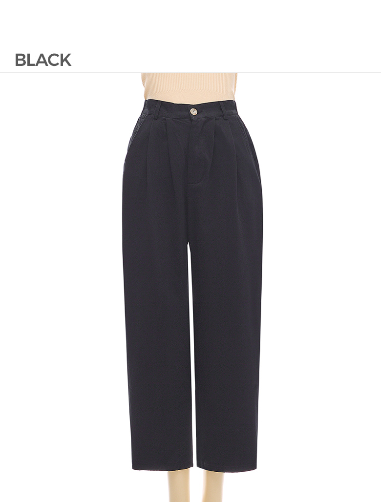 0401~Mid-rise waist ACADEMY plain hem trousers main image 0