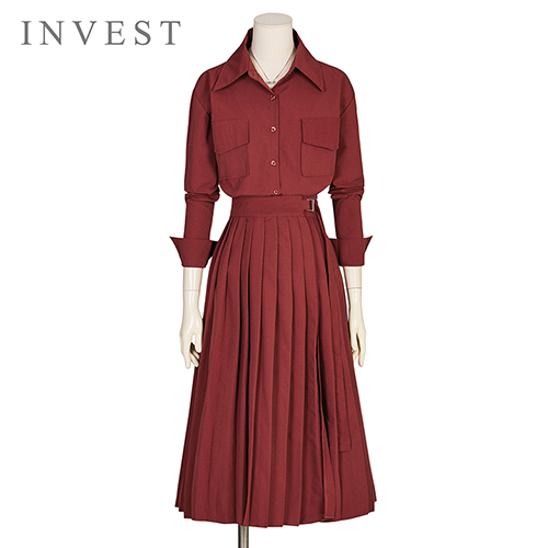 [아이스탁몰]  인베스트 카라배색블라우스_VFW1BL5180 8,800원