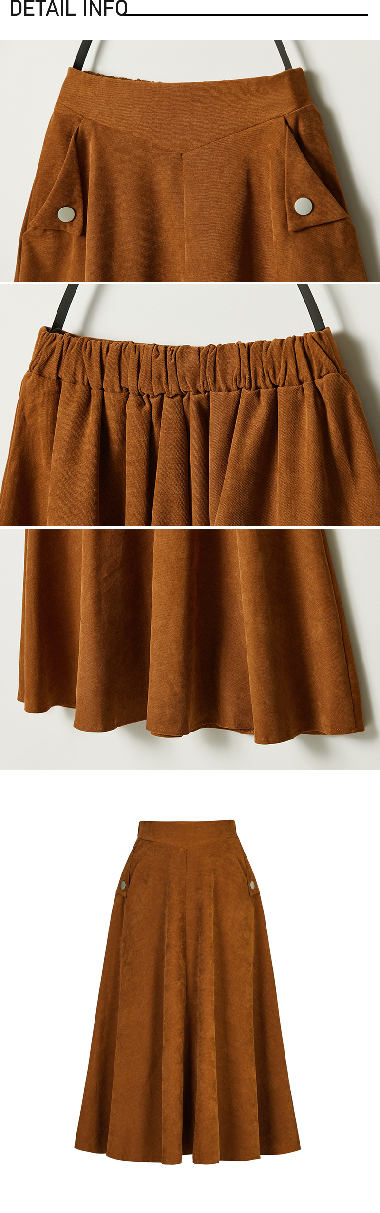Daily Colour Corduroy Skirt (加購$198)