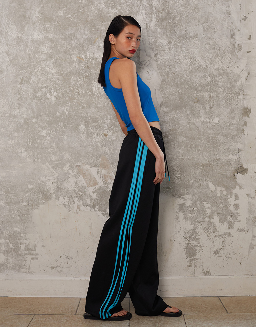FOUR STRINGS WIDE PANTS - TG SIGNATURE