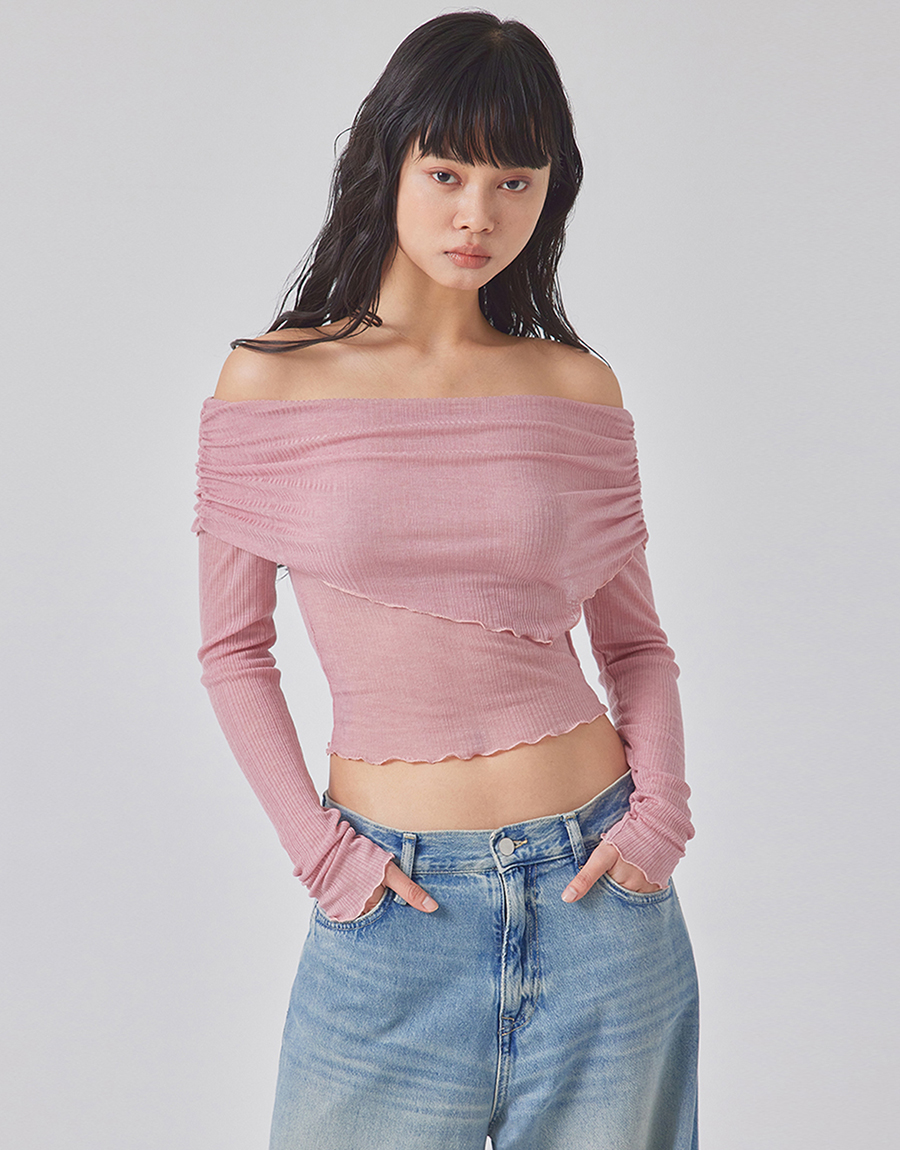 POINTED UNBALANCED SEE-THROUGH TOP